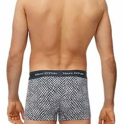Marc O'Polo Shorts 3er Pack 174515/816 Trunks, Baumwoll-Stretch, Jeansblau -Wäsche Verkaufsshop 362406 norm2