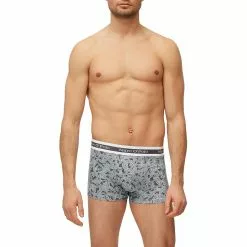 Marc O'Polo Shorts 3er Pack 174519/203 Trunks, Baumwoll-Stretch, Anthrazit-nachtblau, Anthrazit