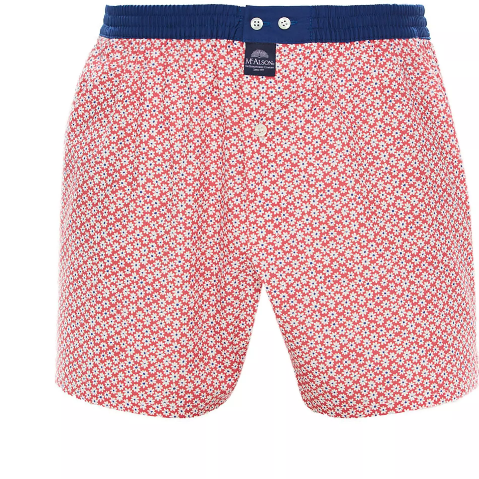 MC ALSON Boxer-Shorts 4336/blau-rot Boxershorts, Baumwolle, Rot-marine gemustert 1 MC ALSON Boxer-Shorts 4336/blau-rot Boxershorts, Baumwolle, Rot-marine gemustert