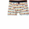 MC ALSON Jersey Boxer-Shorts J4204/blau-orange Trunk, Baumwoll-Jersey, Blau-orange gemustert
