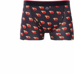 MC ALSON Jersey Boxer-Shorts J4207/dunkelblau-rot Trunk, Baumwoll-Jersey, Nachtblau-rot