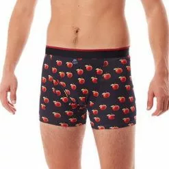 MC ALSON Jersey Boxer-Shorts J4207/dunkelblau-rot Trunk, Baumwoll-Jersey, Nachtblau-rot -Wäsche Verkaufsshop 362706 norm2