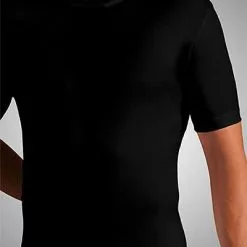 Novila Natural Comfort American-Shirt 8036/03/28 T-Shirt, Mako-Baumwolle, Schwarz, Schwarz (28)