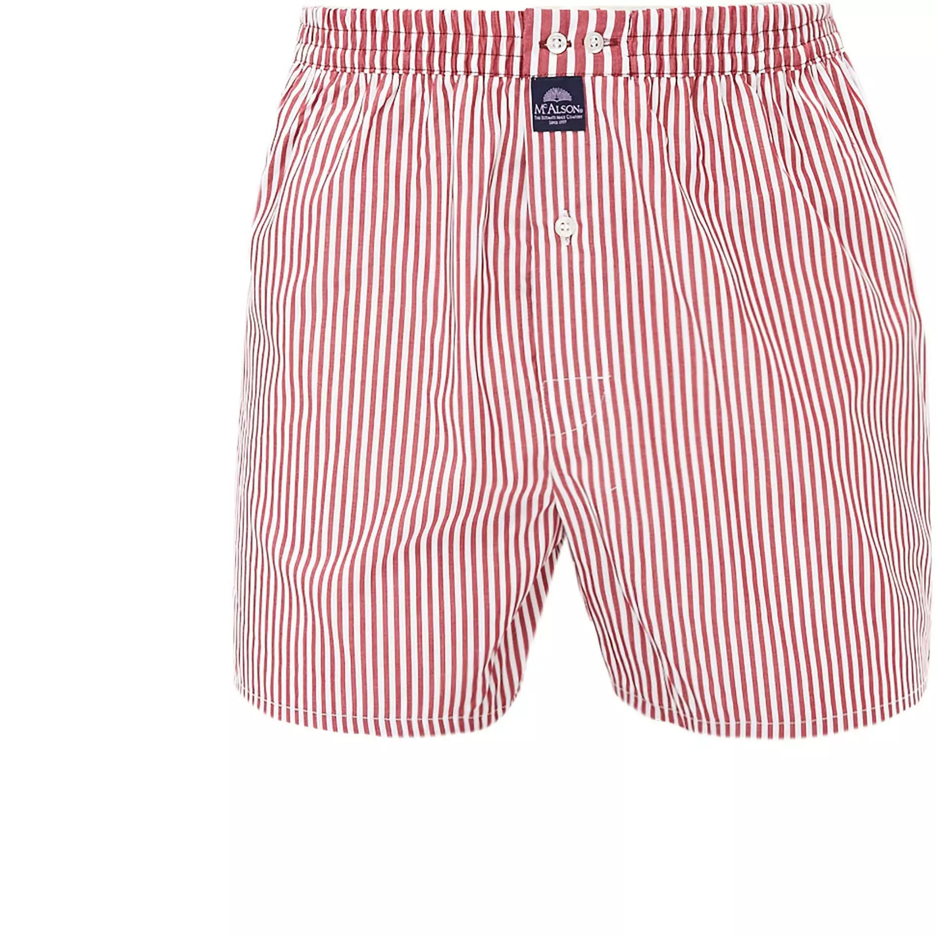 MC ALSON Boxer-Shorts 0233/rot-weiß Boxershorts, Baumwolle, Kirschrot-weiß 1 MC ALSON Boxer-Shorts 0233/rot-weiß Boxershorts, Baumwolle, Kirschrot-weiß