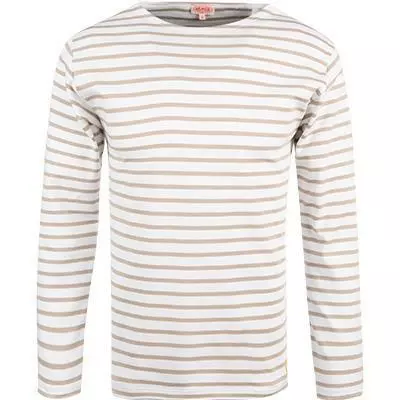 Armor lux T-Shirt 02297/GWZ Longsleeve, Baumwolle, Weiß-sand gestreift, Weiß-sand 2 Armor lux T-Shirt 02297/GWZ Longsleeve, Baumwolle, Weiß-sand gestreift, Weiß-sand – Bild 2