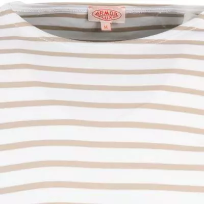 Armor lux T-Shirt 02297/GWZ Longsleeve, Baumwolle, Weiß-sand gestreift, Weiß-sand 3 Armor lux T-Shirt 02297/GWZ Longsleeve, Baumwolle, Weiß-sand gestreift, Weiß-sand – Bild 3