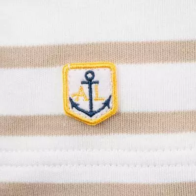 Armor lux T-Shirt 02297/GWZ Longsleeve, Baumwolle, Weiß-sand gestreift, Weiß-sand 4 Armor lux T-Shirt 02297/GWZ Longsleeve, Baumwolle, Weiß-sand gestreift, Weiß-sand – Bild 4