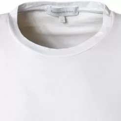 Ermenegildo Zegna Stre. Cot. T-Shirt N2M20005/100 Baumwolle, Weiß -Wäsche Verkaufsshop 364794 norm2