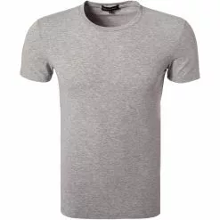 Ermenegildo Zegna Stre. Cot. T-Shirt N2M20005/020 Baumwolle, Grau meliert, Grau