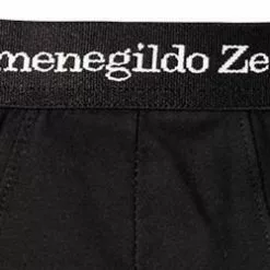Ermenegildo Zegna Stretch Cotton Midi N2L61005/001 Slip, Baumwoll-Stretch, Schwarz -Wäsche Verkaufsshop 364806 norm2