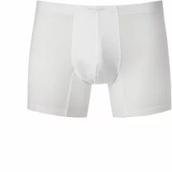 Ermenegildo Zegna Stret. Cotton Boxer N2LC7005/100 Trunk, Baumwoll-Stretch, Weiß