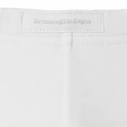 Ermenegildo Zegna Stret. Cotton Boxer N2LC7005/100 Trunk, Baumwoll-Stretch, Weiß -Wäsche Verkaufsshop 364817 norm2