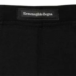 Ermenegildo Zegna Stret. Cotton Boxer N2LC7005/001 Trunk, Baumwoll-Stretch, Schwarz -Wäsche Verkaufsshop 364818 norm2
