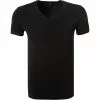 Ermenegildo Zegna Micromodal V-Shirt N2M80006/001 T-Shirt, Mikrofaser, Schwarz