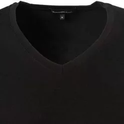 Ermenegildo Zegna Micromodal V-Shirt N2M80006/001 T-Shirt, Mikrofaser, Schwarz -Wäsche Verkaufsshop 364844 norm2