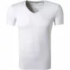 Ermenegildo Zegna Micromodal V-Shirt N2M80006/100 T-Shirt, Mikrofaser, Weiß