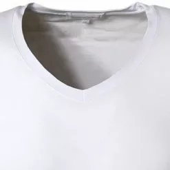 Ermenegildo Zegna Micromodal V-Shirt N2M80006/100 T-Shirt, Mikrofaser, Weiß -Wäsche Verkaufsshop 364845 norm2