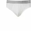 Ermenegildo Zegna Bi Pack Midi Brief N2X40008/100 Slips, Baumwoll-Stretch, Weiß