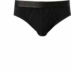 Ermenegildo Zegna Bi Pack Midi Brief N2X40008/001 Slips, Baumwoll-Stretch, Schwarz