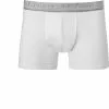 Ermenegildo Zegna Bi Pack Boxer N2X44008/100 Trunks, Baumwoll-Stretch, Weiß
