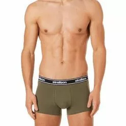Strellson Shorts 3er Pack 531444/704 Trunks, Baumwoll-Stretch, Petrol-khaki, Grün-olive-türkis -Wäsche Verkaufsshop 366771 norm3