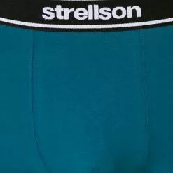 Strellson Shorts 3er Pack 531444/704 Trunks, Baumwoll-Stretch, Petrol-khaki, Grün-olive-türkis -Wäsche Verkaufsshop 366771 norm5