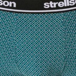 Strellson Shorts 3er Pack 531432/702 Trunks, Baumwoll-Stretch, Navy-petrol gemustert, Petrol-navy -Wäsche Verkaufsshop 366775 norm4