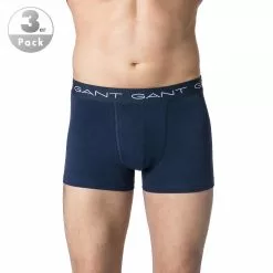 Gant Trunks 3er Pack 900003003/405 Baumwoll-Stretch, Navy