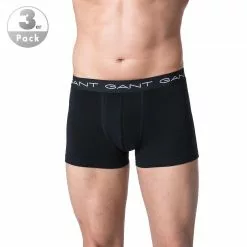 Gant Trunks 3er Pack 900003003/5 Baumwoll-Stretch, Schwarz