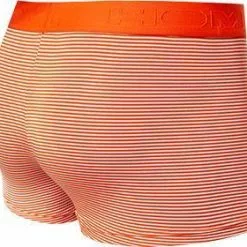 HOM HO1 Simon Boxer Briefs 359850/R0OW Trunk, Modal-Stretch, Orange-weiß gestreift, Orange-weiß -Wäsche Verkaufsshop 368856 norm3