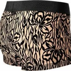 HOM Trunk Adonis 402049/J004 Mikrofaser-Stretch semitransparent, Beige-schwarz, Gemustert, Schwarz -Wäsche Verkaufsshop 369908 norm3