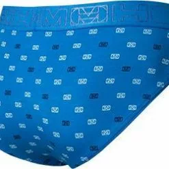 HOM Mini Briefs HO1 Vauban 402110/I0BI Slip, Baumwolle-Modal, Capriblau gemustert, Blau -Wäsche Verkaufsshop 369911 norm3