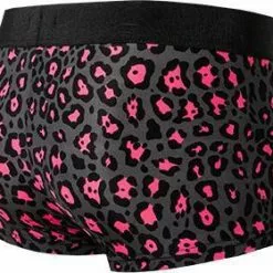 HOM Trunk Dionysos 402150/P284 Mikrofaser-Stretch, Anthrazit-pink gemustert, Dunkelgrau -Wäsche Verkaufsshop 369914 norm3