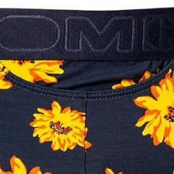 HOM Boxer Briefs HO1 Luberon 402125/P0RA Trunk, Mikrofaser-Stretch, Dunkelblau-gelborange, Marine -Wäsche Verkaufsshop 369915 norm2