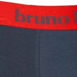 bruno banani Shorts 2er Pack Flow. 2203-1388/4223 Trunks, Baumwoll-Stretch, Rot-grau, Feuerrot-graphitgrau -Wäsche Verkaufsshop 370118 norm4