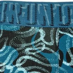 bruno banani Shorts 2er Pack 2201-2283/4234 Trunks, Baumwoll-Stretch, Petrol-schwarz gemustert, Imperialblau-schwarz -Wäsche Verkaufsshop 370121 norm4