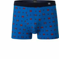 HOM Comfort Boxer Briefs Sugiton 402143/I0BI Trunk, Baumwolle, Blau gemustert, Blau