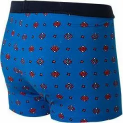 HOM Comfort Boxer Briefs Sugiton 402143/I0BI Trunk, Baumwolle, Blau gemustert, Blau -Wäsche Verkaufsshop 370404 norm2