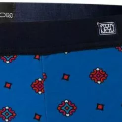 HOM Comfort Boxer Briefs Sugiton 402143/I0BI Trunk, Baumwolle, Blau gemustert, Blau -Wäsche Verkaufsshop 370404 norm3