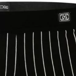 HOM Comfort Boxer Briefs Aix 402119/R04W Trunk, Baumwolle, Schwarz gestreift, Schwarz-weiß -Wäsche Verkaufsshop 370415 norm3
