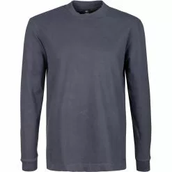 Strellson T-Shirt Leo 30028501/401 Longsleeve, Baumwolle, Graublau, Nachtblau
