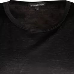 Ermenegildo Zegna Filoscozia Tank N2D00007/001 Tanktop, Baumwolle, Schwarz -Wäsche Verkaufsshop 370954 norm2