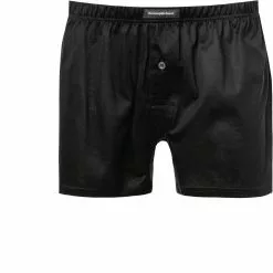 Ermenegildo Zegna Filoscozia Boxer N2LC7007/001 Boxershorts, Baumwolle, Schwarz