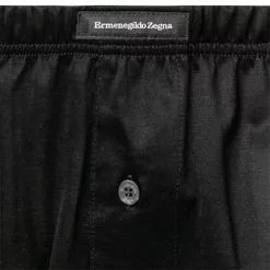 Ermenegildo Zegna Filoscozia Boxer N2LC7007/001 Boxershorts, Baumwolle, Schwarz -Wäsche Verkaufsshop 370957 norm2
