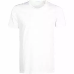 Ermenegildo Zegna Filoscozia T-Shirt N2M20007/100 Baumwolle, Weiß