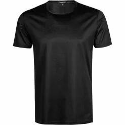 Ermenegildo Zegna Filoscozia T-Shirt N2M20007/001 Baumwolle, Schwarz