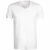 Ermenegildo Zegna Filoscozia V-Shirt N2M80007/100 T-Shirt, Baumwolle, Weiß
