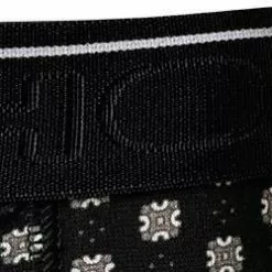 HOM Mini Briefs HO1 Dominique 402135/D042 Slips, Baumwoll-Stretch, Schwarz gemustert, Schwarz -Wäsche Verkaufsshop 371020 norm4