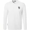 KARL LAGERFELD T-Shirt 755071/0/512224/10 Longsleeve, Baumwolle Logo-Print am Rücken, Weiß