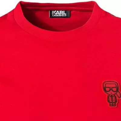 KARL LAGERFELD T-Shirt 755071/0/512224/320 Longsleeve, Baumwolle Logo-Print am Rücken, Dunkelrot 3 KARL LAGERFELD T-Shirt 755071/0/512224/320 Longsleeve, Baumwolle Logo-Print am Rücken, Dunkelrot – Bild 3
